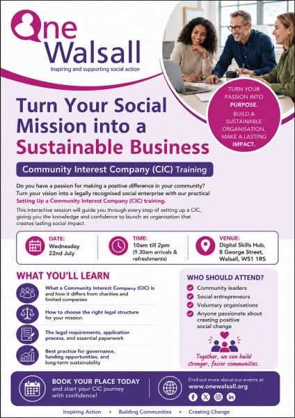 Community Interest Company (CIC) Training