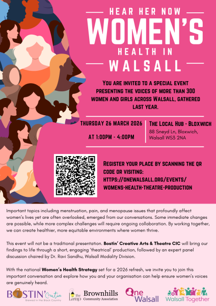 Theatre Production - Hear her Now, Women’s Health in Walsall