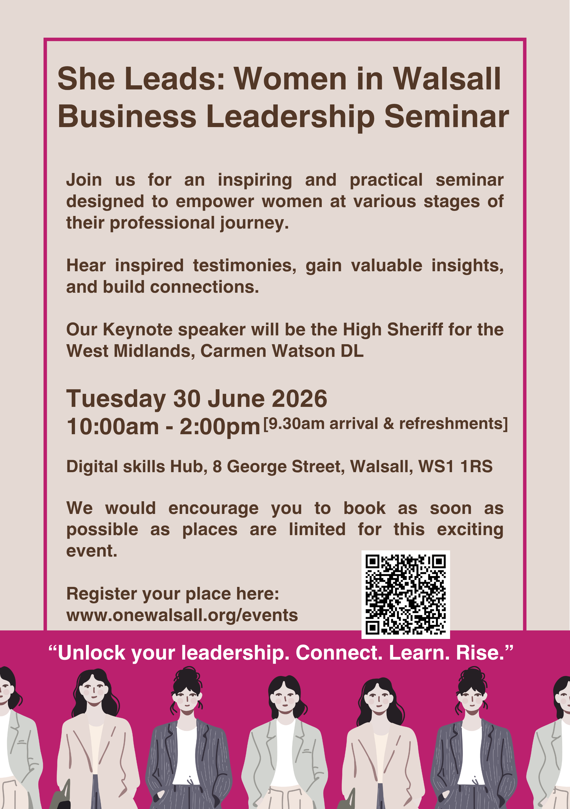 She Leads: Women in Walsall Business Leadership Seminar